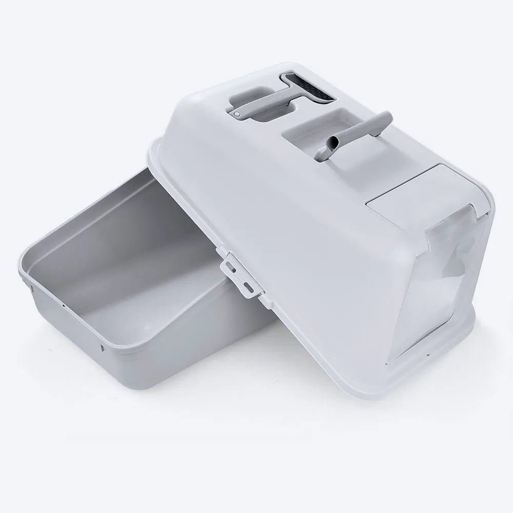 Arenero con puerta para Gato gris de Rimax