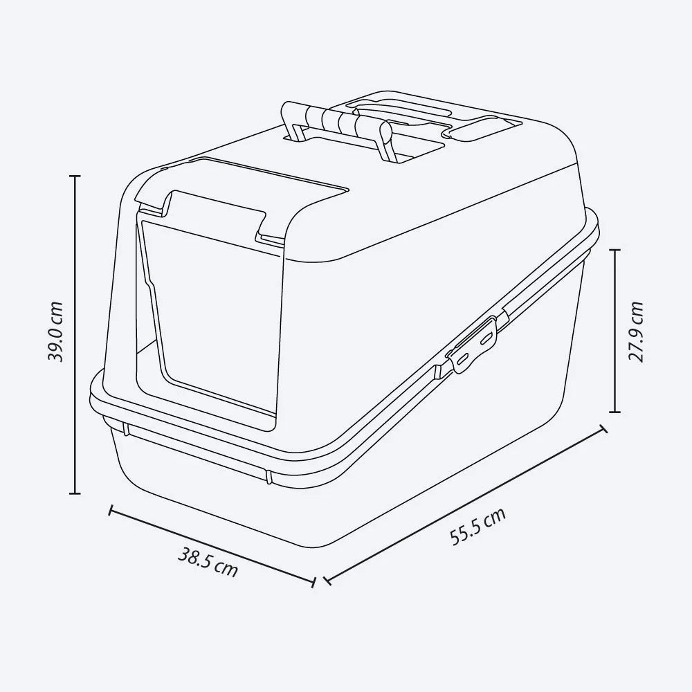 Arenero con puerta para Gato Taupe de Rimax