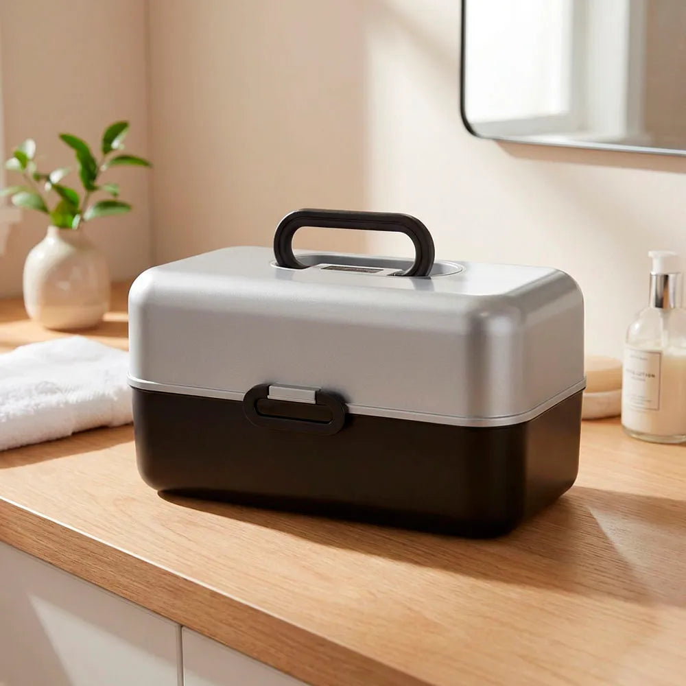 Caja Vanity Star Negra - Gris Metalizado de Rimax