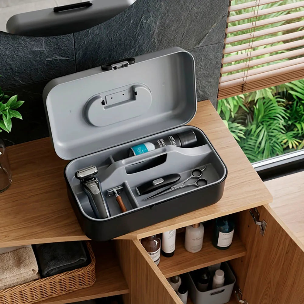 Caja Vanity Star Negra - Gris Metalizado de Rimax
