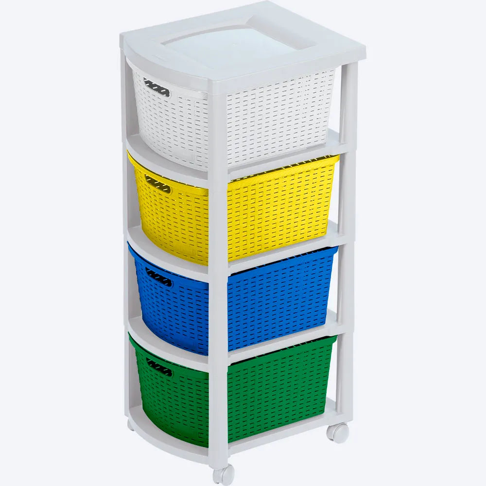 Cajonero infantil Rattan 4 gavetas de Rimax