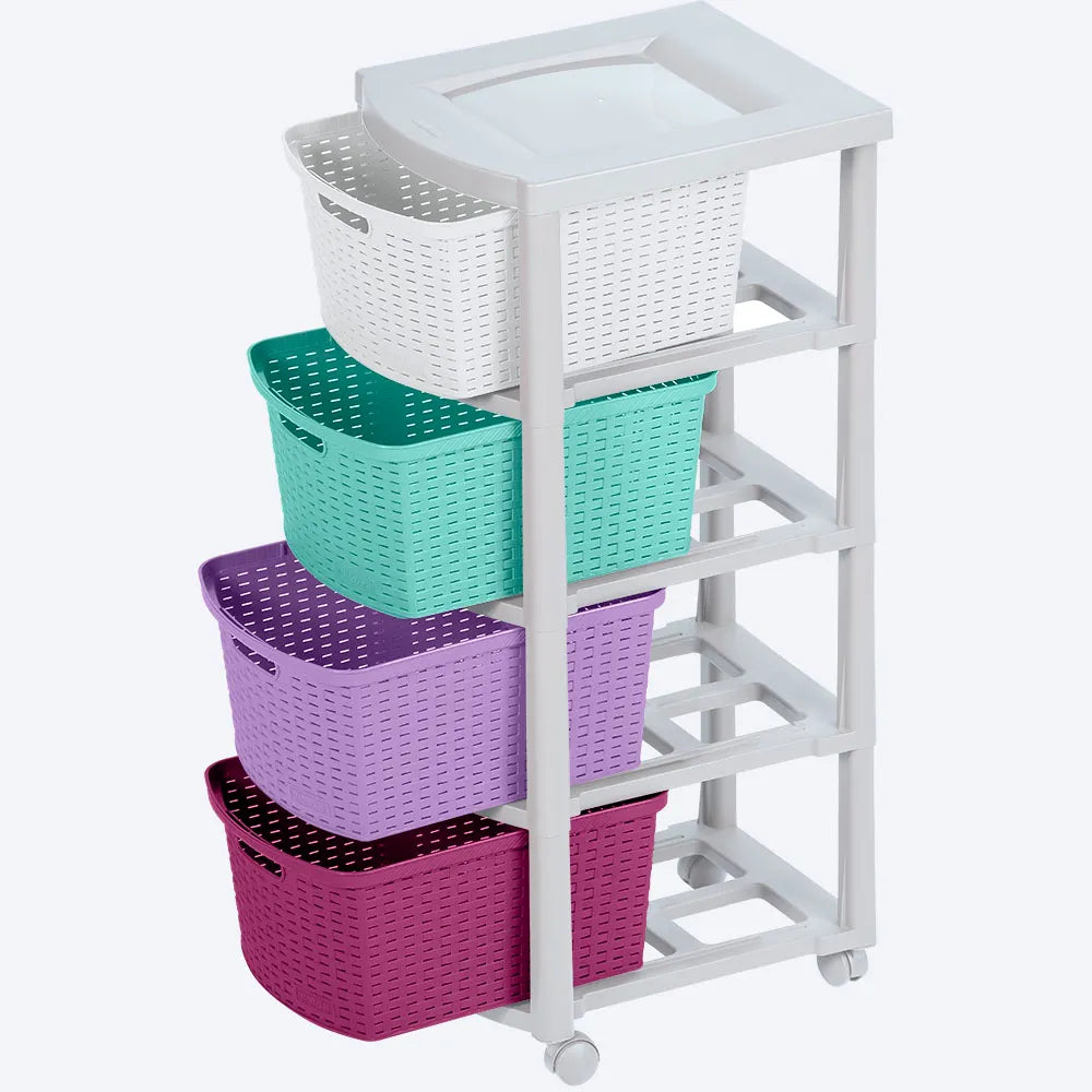 Cajonero infantil Rattan 4 gavetas de Rimax