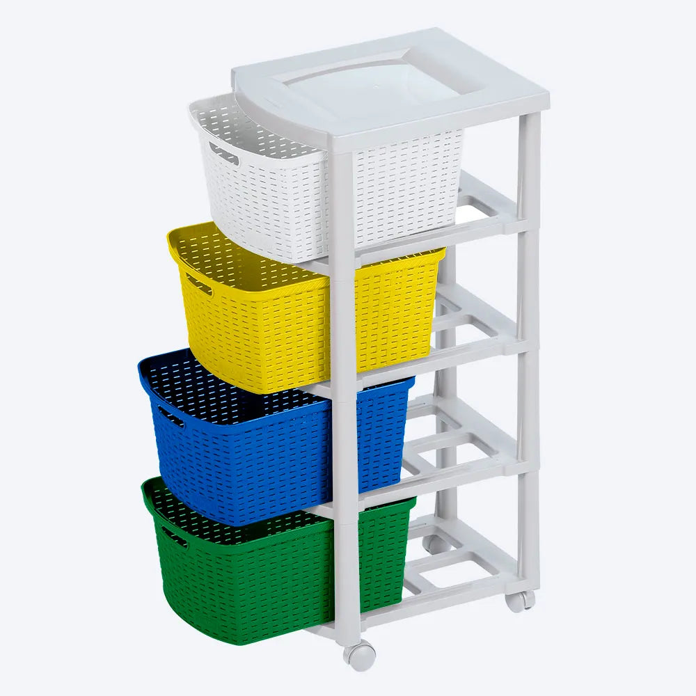 Cajonero infantil Rattan 4 gavetas de Rimax