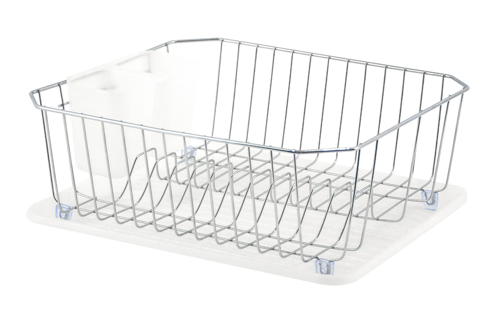 Set escurridor metálico de 3 piezas, blanco. - Pa´la house