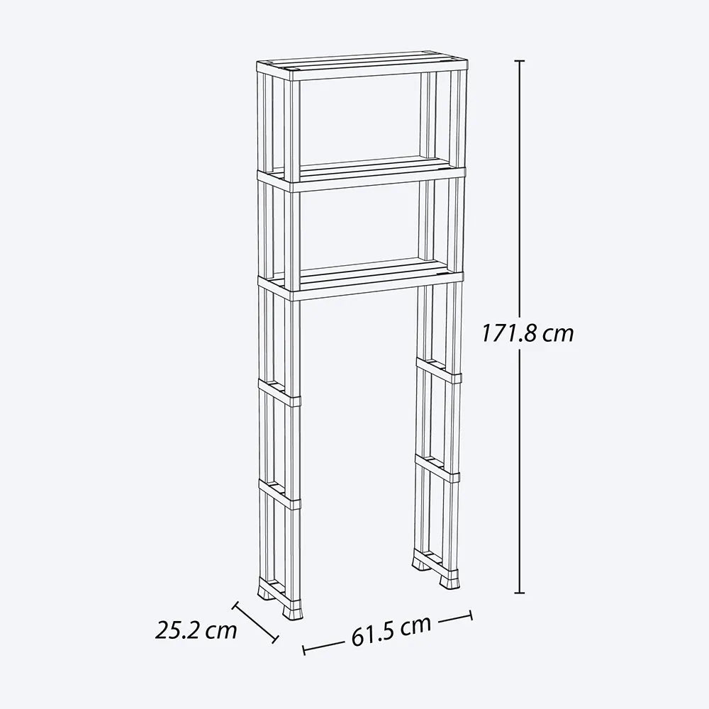 Estante organizador para baño 3 niveles Rimax - Pa´la house