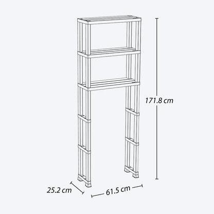 Estante organizador para baño 3 niveles Rimax - Pa´la house