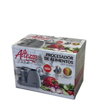 Procesador de alimentos gris de Altezza de 100Watts
