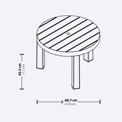 Mesa de Centro Redonda Barú Rimax – Moderna, Práctica y Versátil - Pa´la house