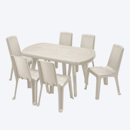 Mesa lotus de tamaño familiar ideal para 6 puestos rimax