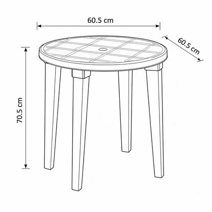 Mesa Redonda 60cms Vanyplas