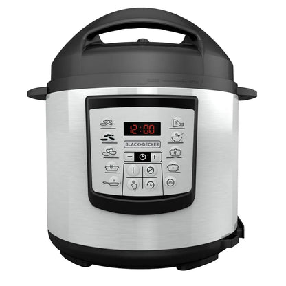 Olla de Presión Eléctrica Multifuncional Black+Decker 5.7L (PR100SD) – 7 en 1 - Pa´la house