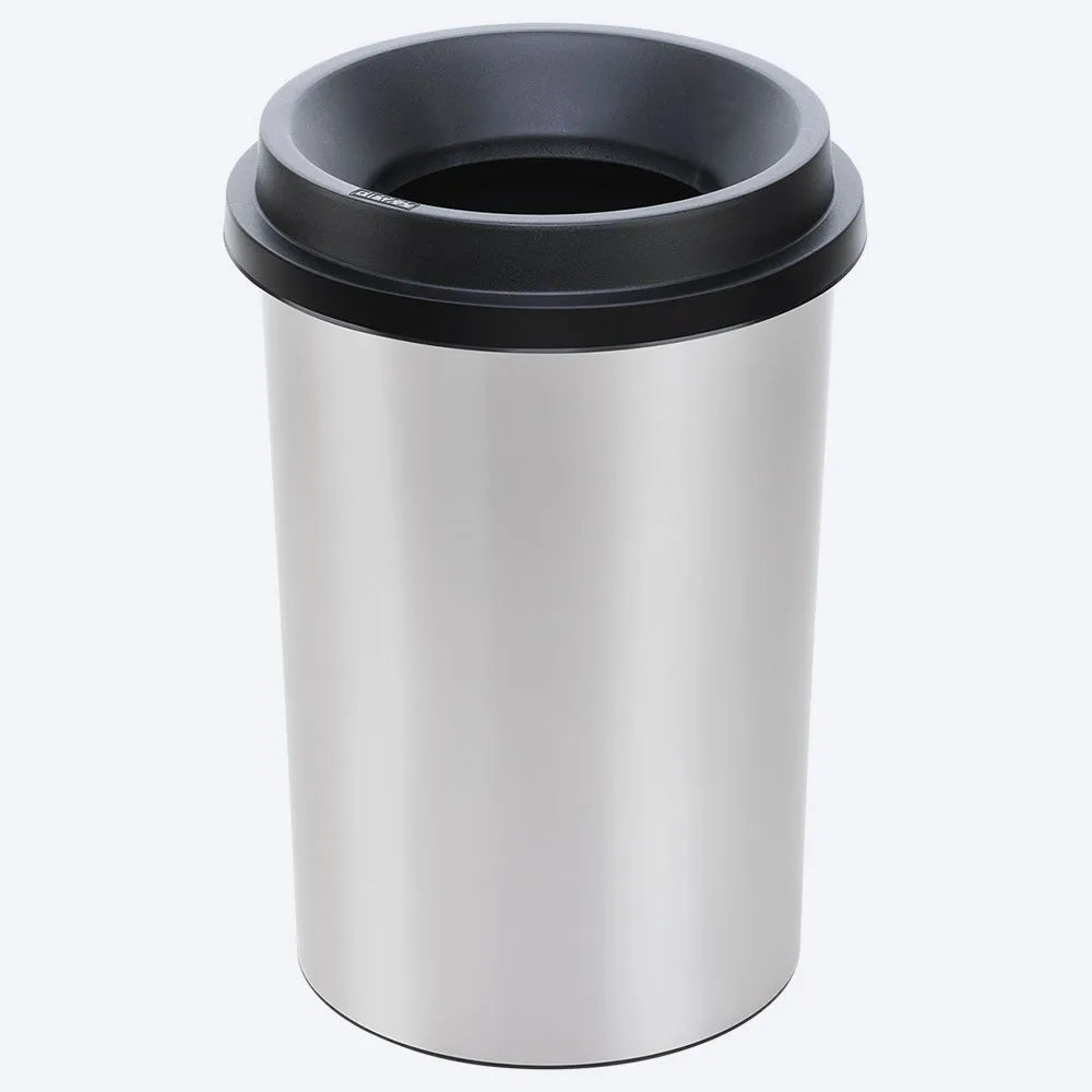 Papelera Evo de 25 litros metalizada Rimax