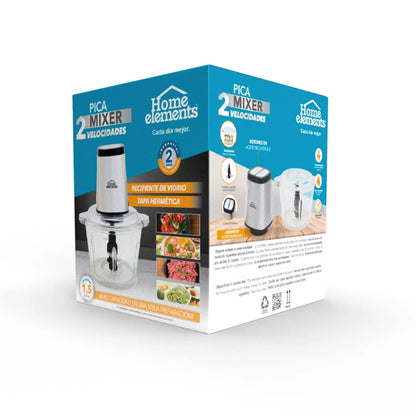Picamixer - Picador y Mezlador de 1.5 lts Home Elements