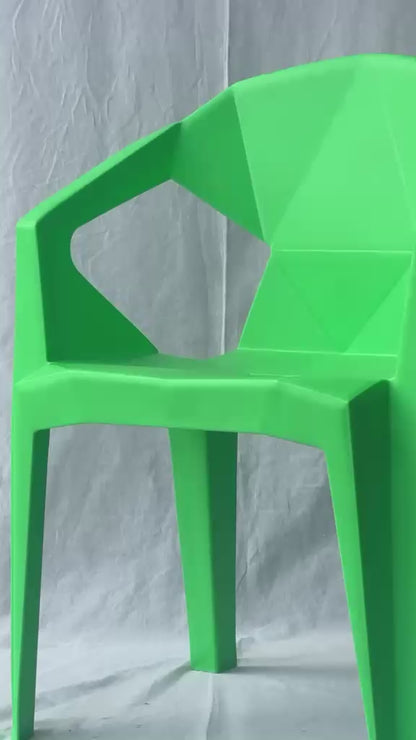 Silla Geométrica con brazos