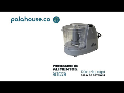 Procesador de alimentos gris de Altezza de 100Watts