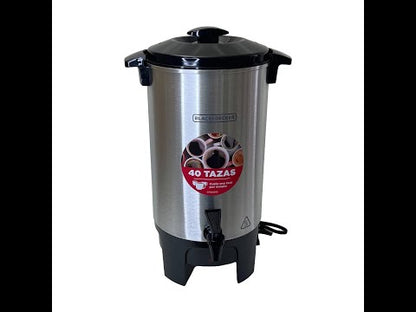 Percoladora de café Black & Decker de 40 tazas.