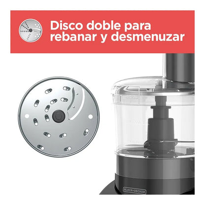 Procesador de alimentos de 8 tazas.