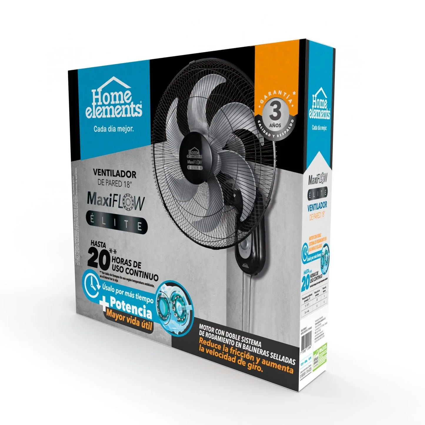 Ventilador de Pared 18” MaxiFlow Élite con Rejilla Metálica