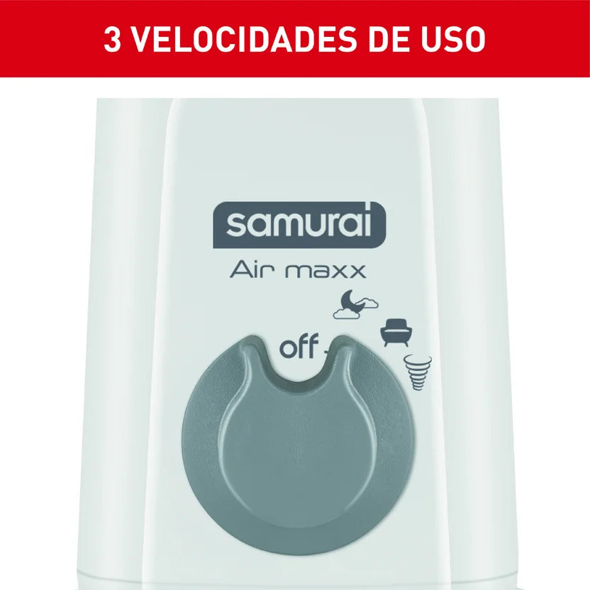 Ventilador de pedestal 16p Air Maxx blanco de Samurai