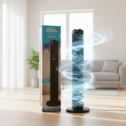 Ventilador de torre de 1 mts de alto Home Elements.